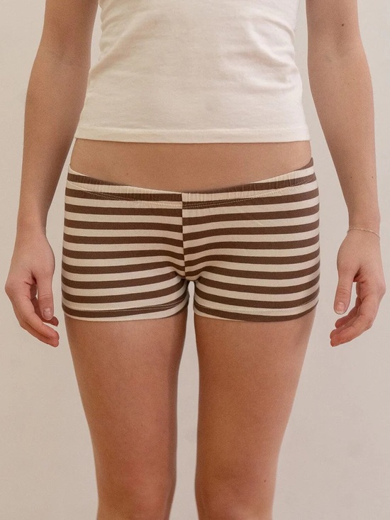 Brandy Melville Other - BRANDY MELVILLE STRIPED UNDERWEAR 2-PACK IN IVORY BROWN THICK STRIPES